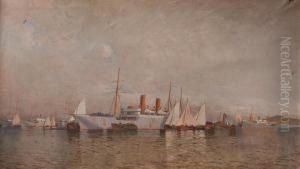 Puerto De Montevideo by Jose Pedro Montero Bustamante