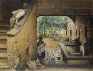 The New Arrival by Luigi Monteverde