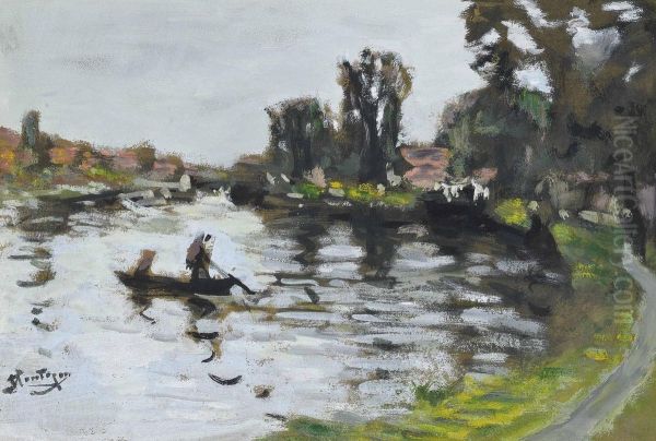Barque Sur L'etang - view 1