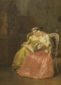 Reading Lesson by Adolphe Francois Montfallet