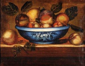 Nature Morte Aux Peches by Octavianus Montfort