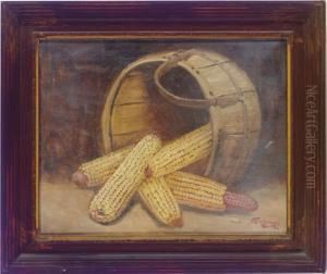 Cornstalks In A Basket by Alfred Montgomery