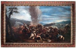 Battaglia Di Cavalleria Cristiana E Cavalleria Turca