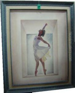 Bailarina. Oleo Sobre Tela by Vicente Montiel