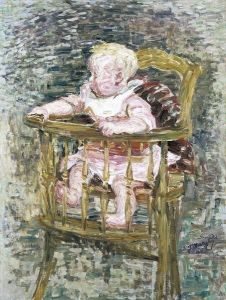 Enfant Dans Sa Chaise by Jenny Montigny