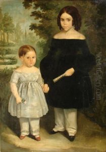 Retratos De Maria Antuna Y Jacintaantuna by Raymond Auguste Quinsac Monvoisin
