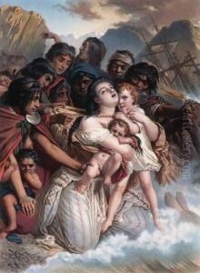 The Shipwrecked by Raymond Auguste Quinsac Monvoisin