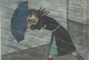 Girl With Umbrella