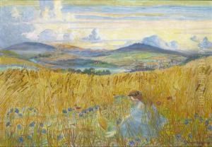 Corncrakes by Robert James Enraght Moony