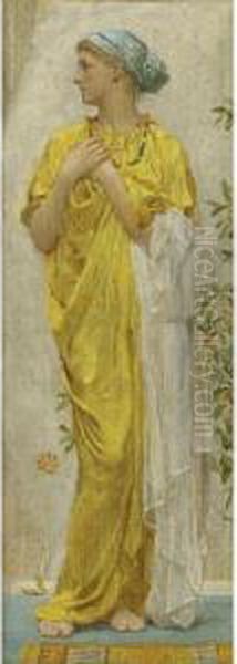 Standing Figure In Yellow And Blue: Study For Topaz - view 1