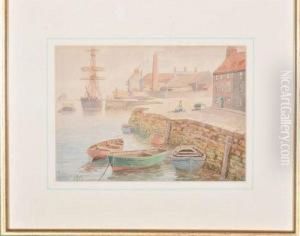 Rowing Boats, Sunderland Harbour by Anthony John Moore
