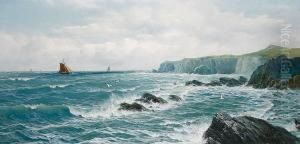 Hele Cove Near Ilfracombe by Edward Moore