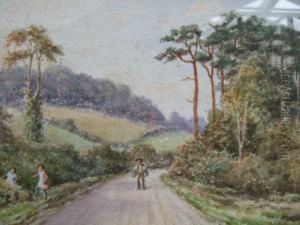 Coastal Scene Initialled by Edward Moore
