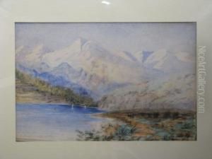 Alpine Lakescene by Ernest Moore