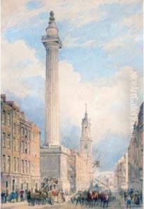 Fish Street Hill Looking Towards London Bridge by George Bolton Moore