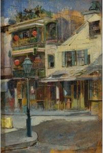 A New Orleans Street Corner by Harry Humphrey Moore