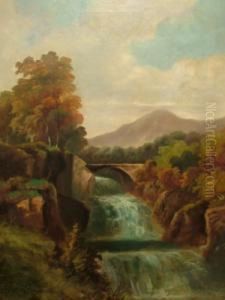 British, Early-mid 20th Century- "falls At Dolgelly"