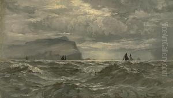 Shipping Off A Rocky Coast - view 1