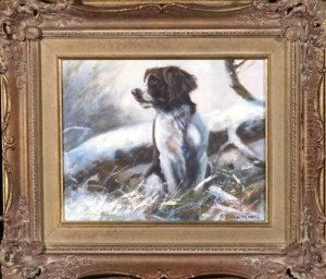 A Springer Spaniel In The Snow