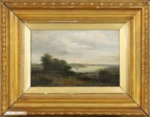 Sheep By Lake