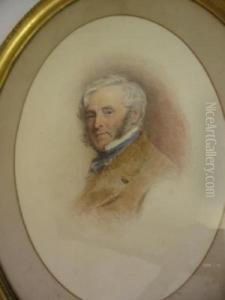 Portrait Of A Gentleman, A Member Of The Saltmarsh Family, East Yorkshire by John Collingham Moore