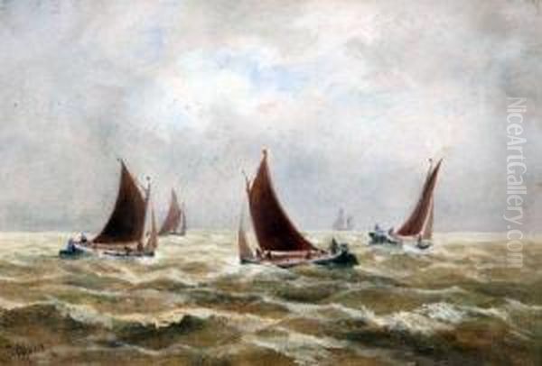 Barges At Sea - view 1