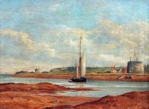 Old Felixstowe From Bawdsey Shore