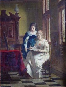 La Jeune Dessinatrice by Franz Moormans