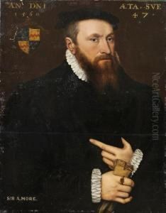 Portrait Of A Gentleman by Giacomo Antonio Moro