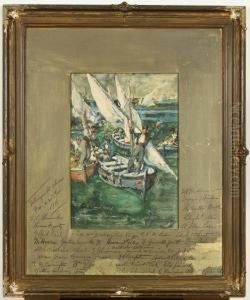 Arrival Of The Boats, Cadiz, Spain by Francis Luis Mora