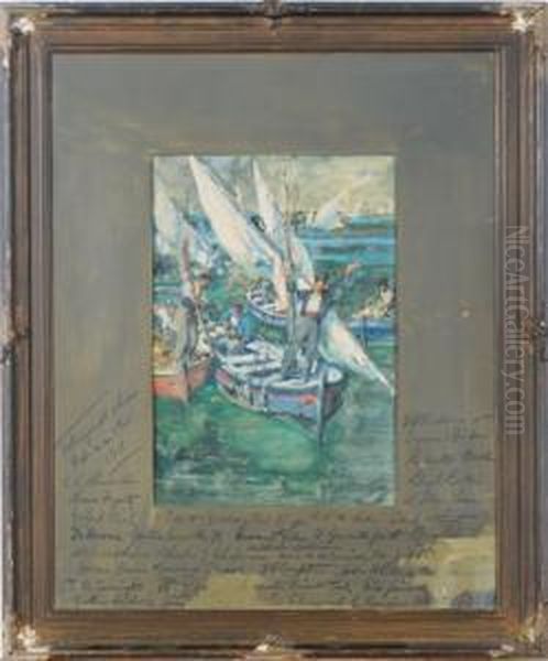 Fishermen On Their Boats - view 1