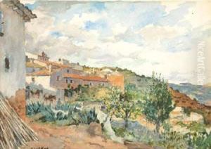 Spanish Hill Town by Francis Luis Mora