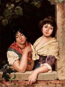 Ragazza Al Balcone by Arturo Moradei