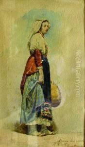 "joven Italiana" by Tomas Moragas y Torras