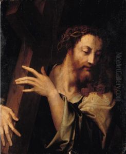 Christ Carrying The Cross by E. Morales