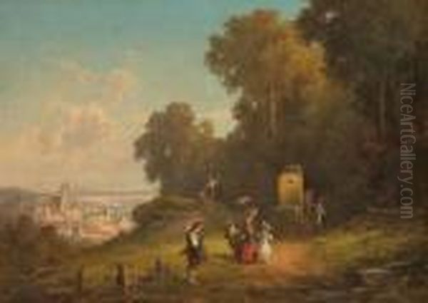 Landschaft Mit Gelber Postkutsche - view 1