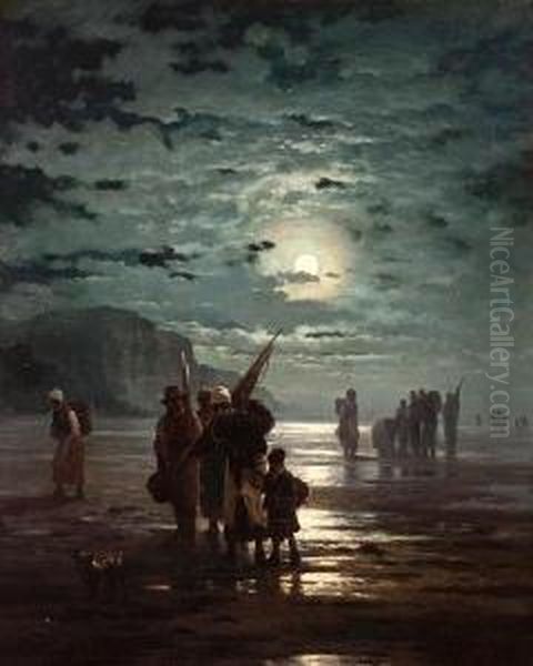 Fisherfolk At Dawn - view 1
