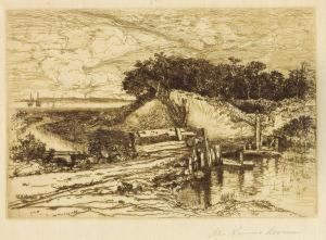 The Old Wood Bridge by Mary Nimmo Moran