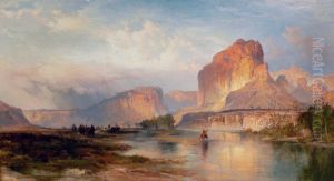 Cliffs Of Green River by Thomas Moran