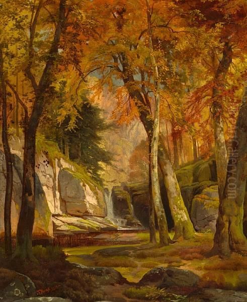 Waterfall Landscape, Pennsylvania - view 1