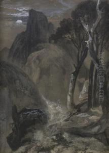 Half-moon Yosemite by Thomas Moran