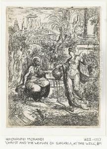 Christ And The Woman Of Samaria At The Well by Giovanni Maria Morandi