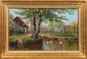 Fruhling Im Spreewald by Otto Max Bruno Moras