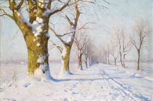 A Sunny Winter""""s Day by Walter Moras