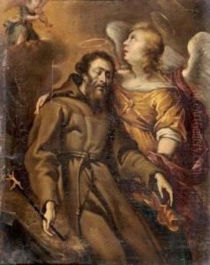 Ange Soutenant St Francois by Pier Francesco Morazzone