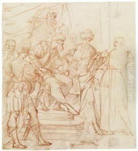 Theordeal By Fire Of Saint Francis Before The Sultan by Pier Francesco Morazzone