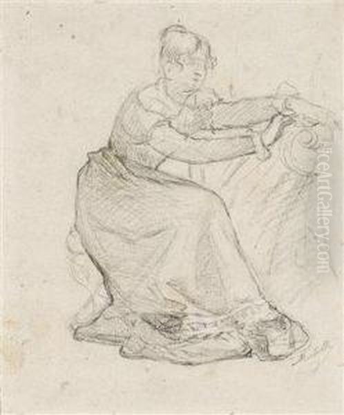 Study For The Painting "la Morte Di Goethe" - view 1