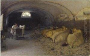 Pax (la Stalla) by Angelo Morbelli