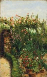 Scorcio Fiorito by Angelo Morbelli