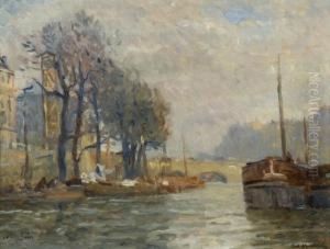 Le Pont Marie, Paris by Paul Morchain